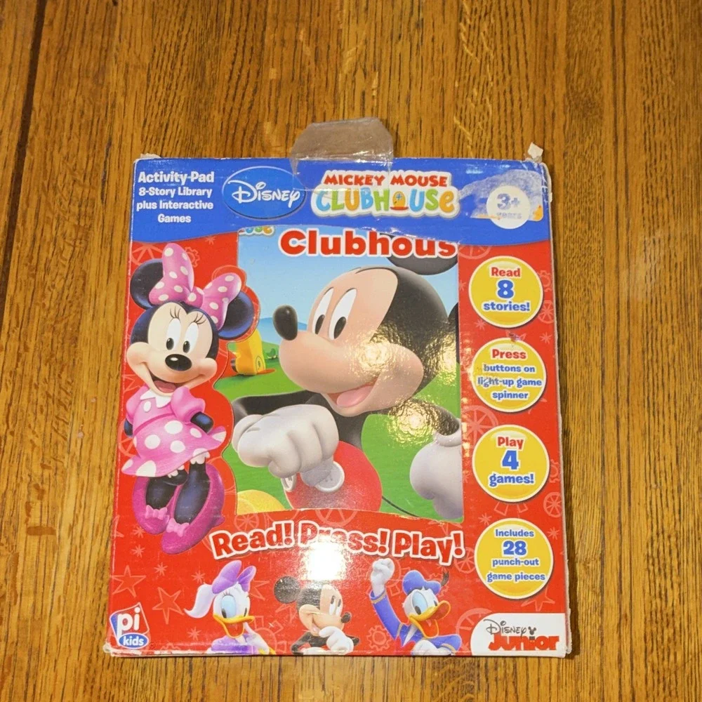 Disney Junior Mickey Mouse Clubhouse Read Press Play Activity Pad 8-Story Games